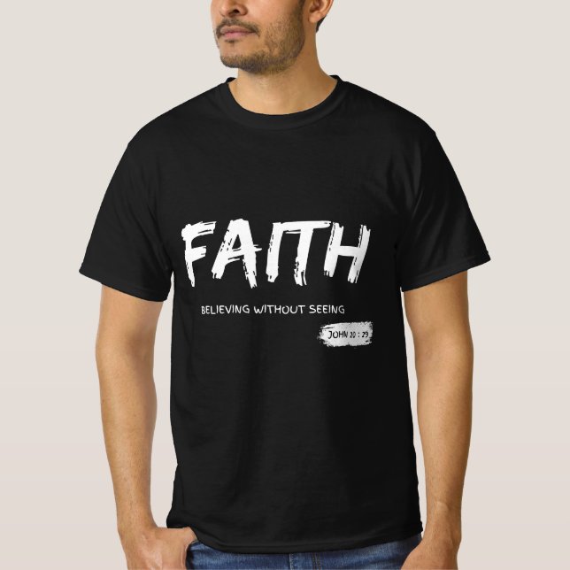 Faith, Religious apparel t-shirt (Front)
