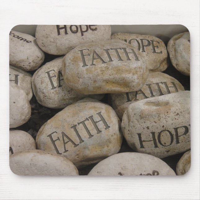 Faith Rocks Mouse Pad (Front)