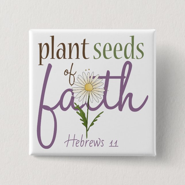 Faith- Square Button (Front)