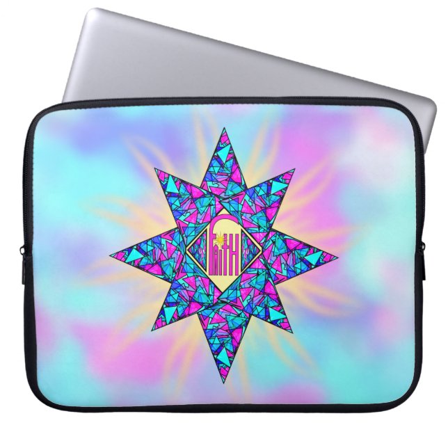 Faith ~ Star Laptop Sleeve (Front)
