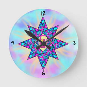 Faith ~ Star Round Clock