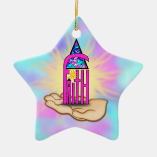 Faith ~ Steeple Ceramic Ornament