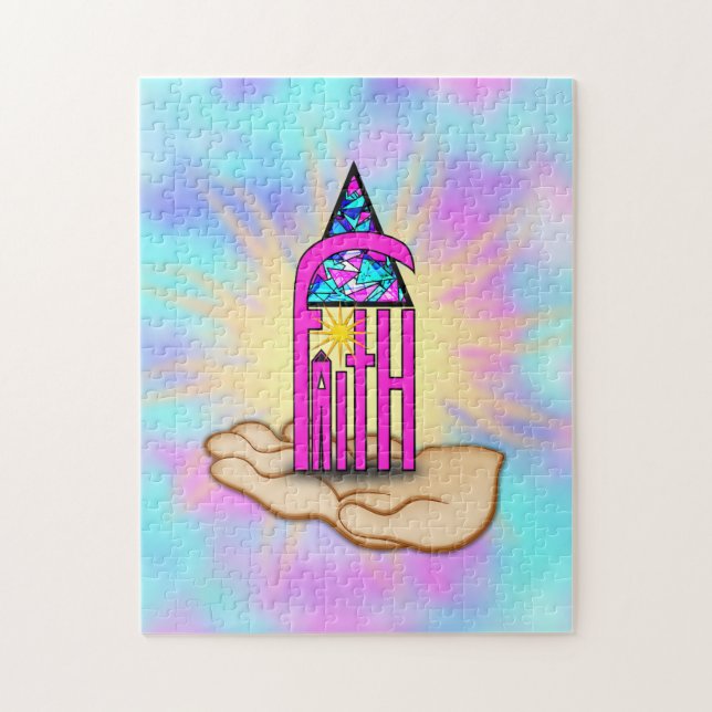 Faith ~ Steeple Jigsaw Puzzle (Vertical)