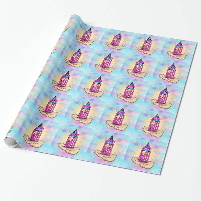 Faith ~ Steeple Wrapping Paper (Unrolled)