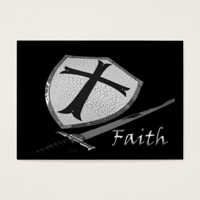 faith sword shield with Psalm 91 verses (Front)