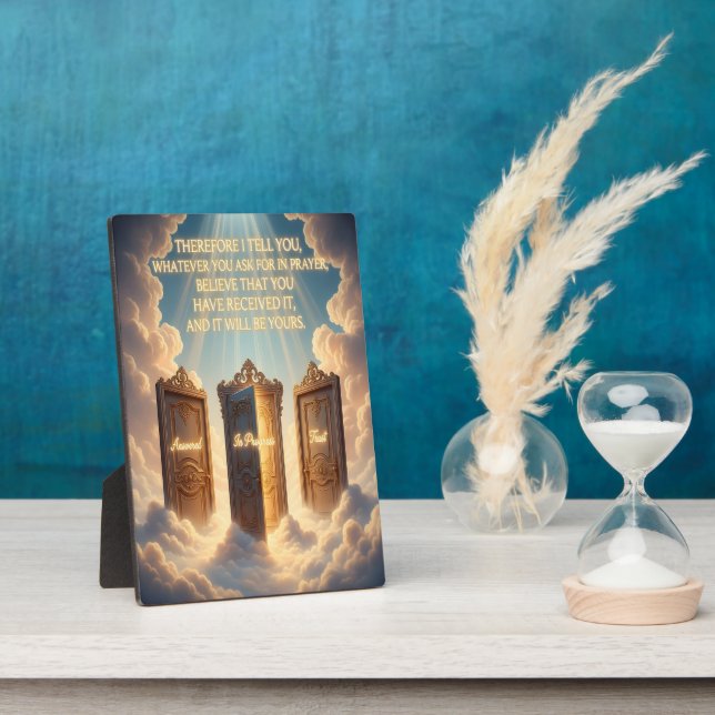 Faith Tabletop Plaque For Encouragement (Side)