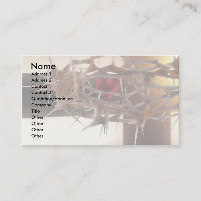 Faith Template Business Card (Front)