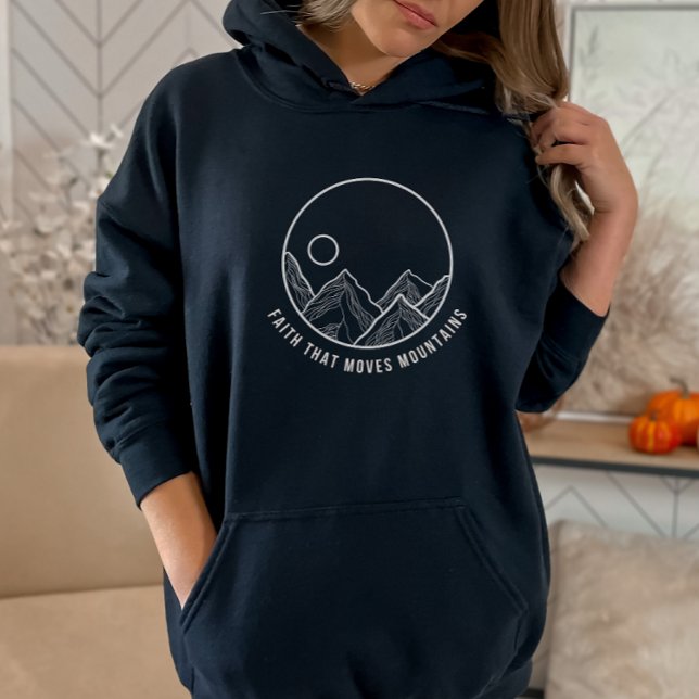Faith that Moves Mountains Bible Verse Christian H Hoodie (Creator Uploaded)