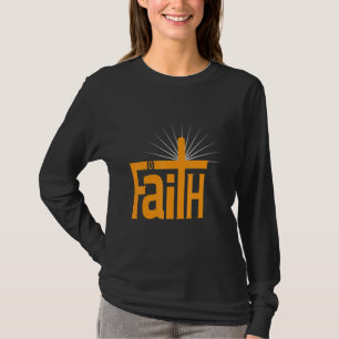Faith Trust Cross Bible Verse Christian 1 T-Shirt
