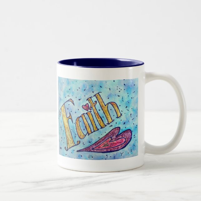 Faith Two-Tone Coffee Mug (Right)