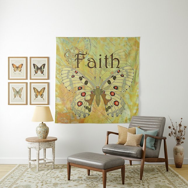 Faith vintage butterfly tapestry (Creator Uploaded)
