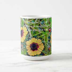 Faith Wildflower Floral Bible Verse Mug Cup