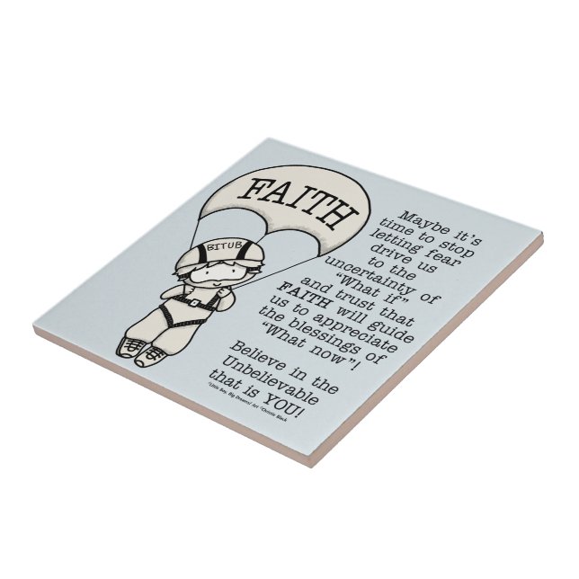 Faith Will Guide Ceramic Tile (Side)