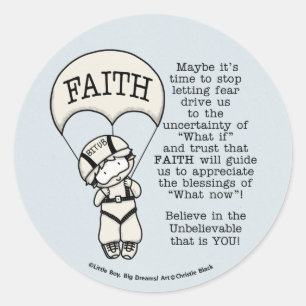 Faith Will Guide Classic Round Sticker