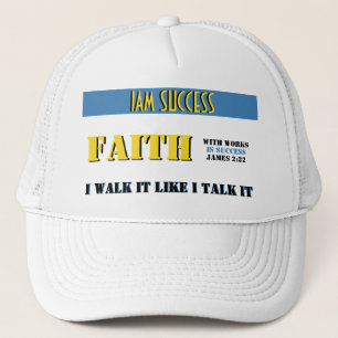 FAITH WITH WORKS TRUCKER HAT