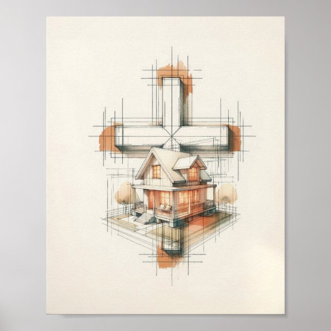 FaithArtCreation 'Me And My House We Will Serve Th Poster (Front)