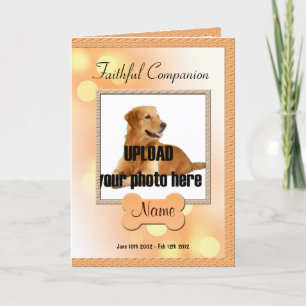 Faithful Companion - Dog Loss Memorial Card