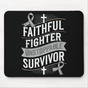 Faithful Fighter Survivor Diabetes Awareness Mouse Pad