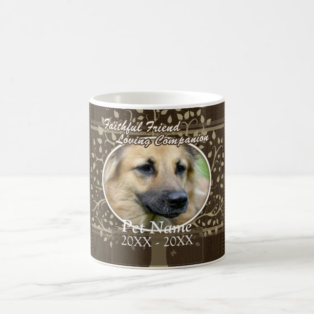 Faithful Friend Custom Pet Sympathy Coffee Mug (Center)
