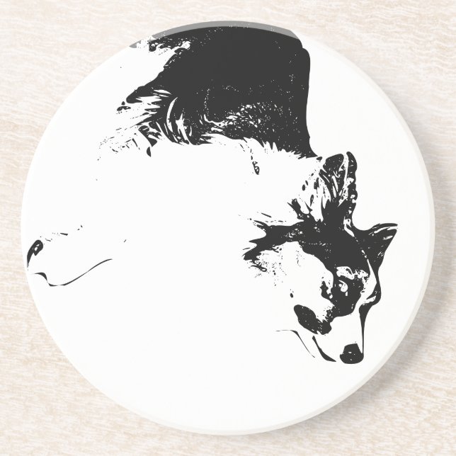 Faithful Gaze in Fall Shadows Coaster (Front)