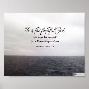 Faithful God (Deuteronomy 7:9) Poster