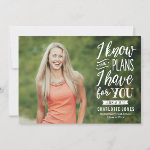 Faithful Grad EDITABLE COLOR Graduation Photo Invitation