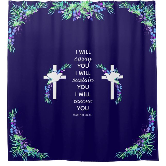 Faithful Journey Shower Curtain (Front)