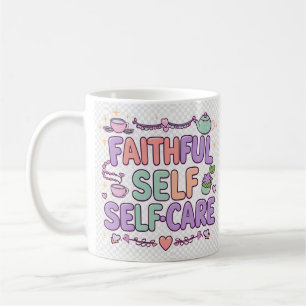Faithful Self-Care – Islamic Kawaii Wellness Stick Coffee Mug