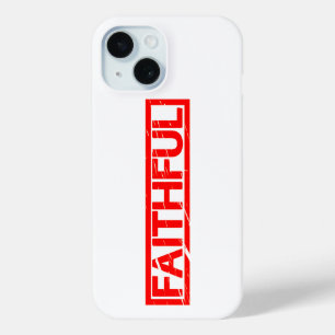 Faithful Stamp iPhone 15 Case