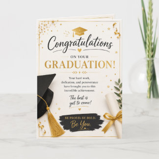Faithful Steps: A Graduation Blessing Card