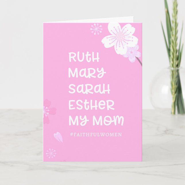 Faithful Women Of The Bible Mother’s Day Card (Front)