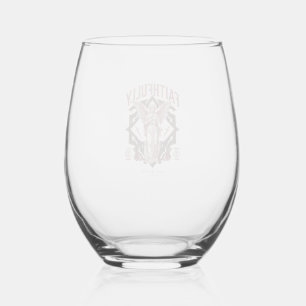 Faithfully Angel Vintage Engraving Christian T-Shi Stemless Wine Glass