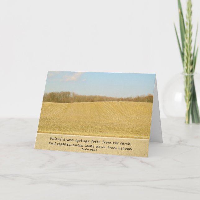 Faithfulness & Righteousness -Blank Scripture Card (Front)