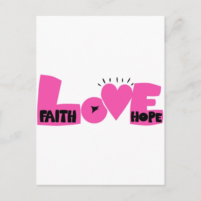 FAITHHOPELOVE POSTCARD (Front)