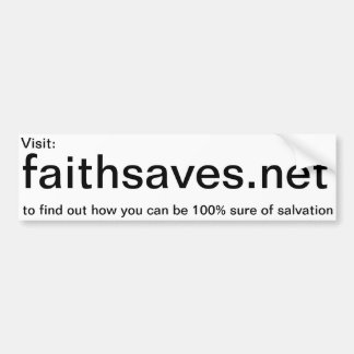 Faithsaves.net promotion sticker