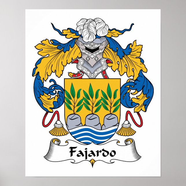 Fajardo Family Crest Poster (Front)