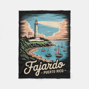 Fajardo Puerto Rico Souvenir Fleece Blanket