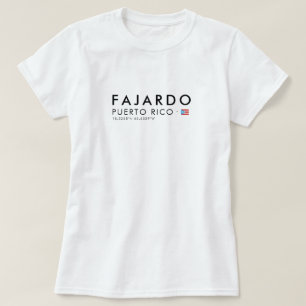 Fajardo Puerto Rico T-Shirt   Coordinates Tee