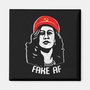 Fake Af Kamala Harris Communism Election Humour Me Magnet