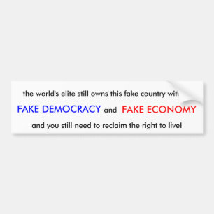Fake Country Bumper Sticker