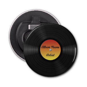 Fake Custom Vinyl Record Bottle Opener