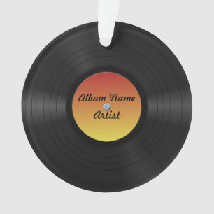 Fake Custom Vinyl Record Ornament