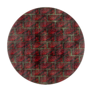 Fake exposed brick wall or tiles simulating it? cutting board