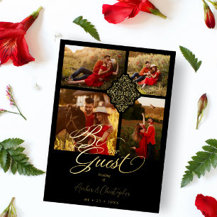 Fake Golden Luxury Filigree 4 Pictures Wedding