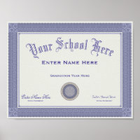 Fake Graduation Diploma Your Text
