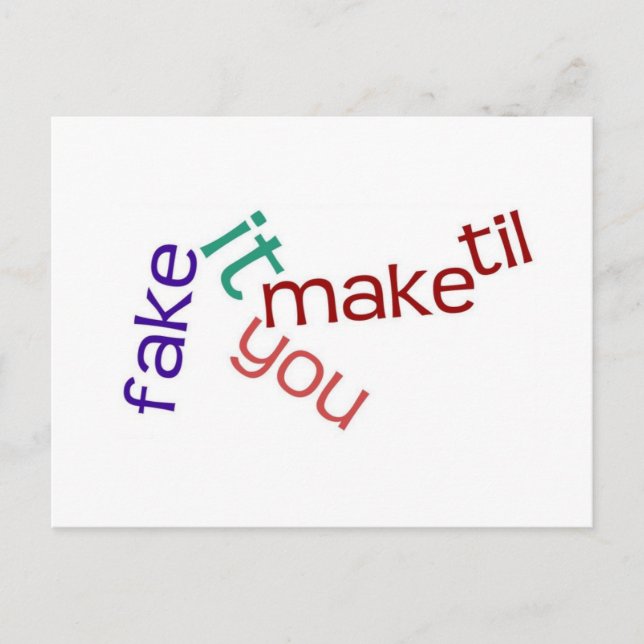 Fake It Postcard (Front)