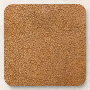 fake leather look coaster