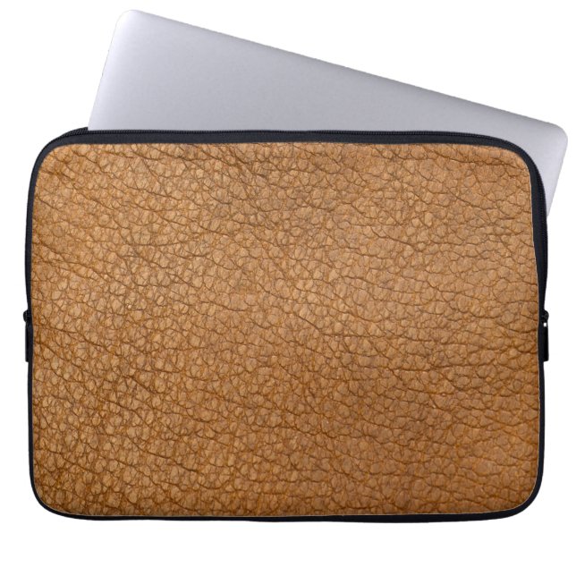 fake leather look laptop sleeve (Front)
