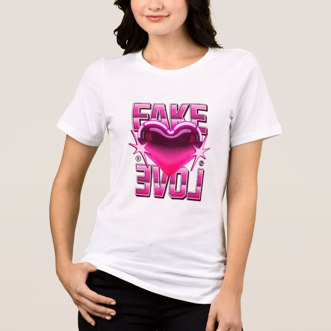 Fake Love Tri-Blend Shirt (Front)