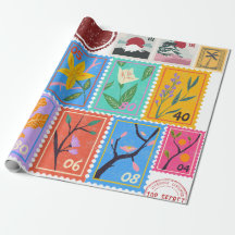 Fake Masterpiece Random Stamps Collage Collection